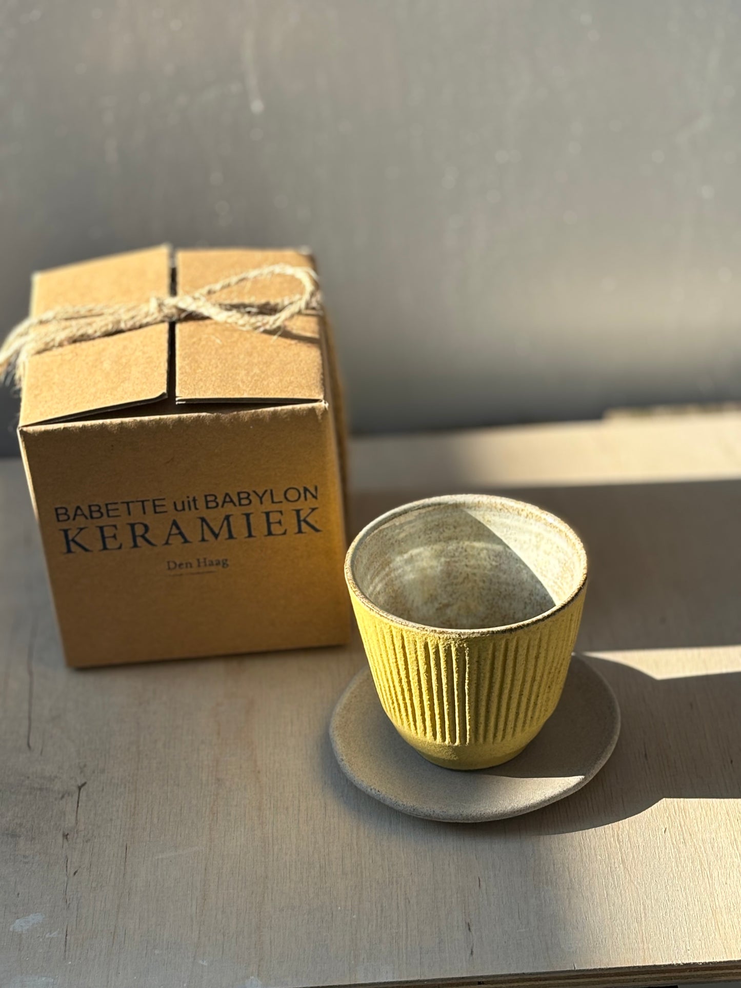 Yellow tumbler