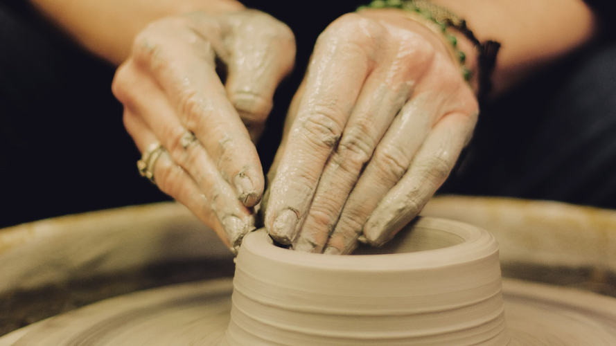 Private lesson on the Potter's Wheel