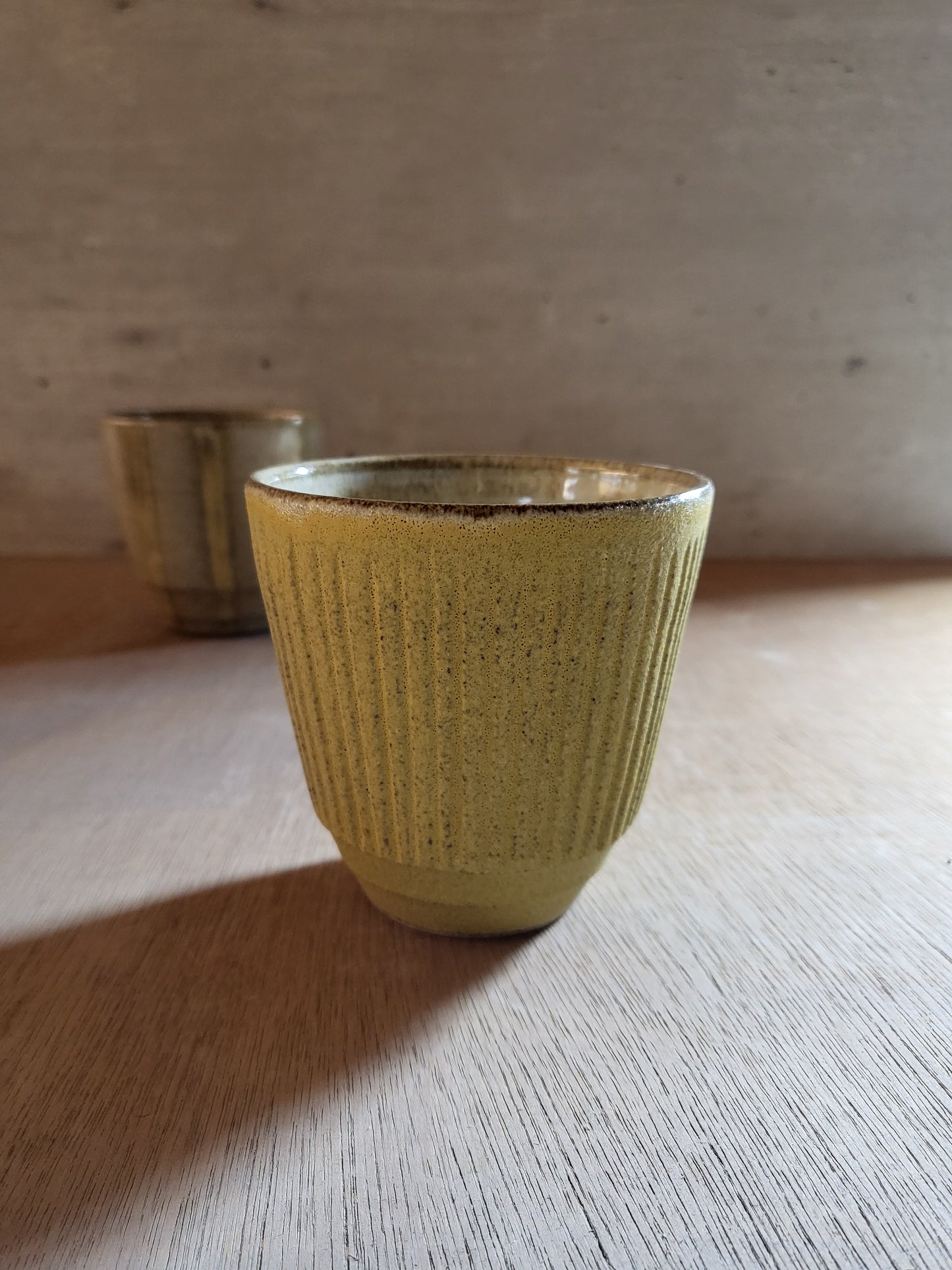 Yellow tumbler